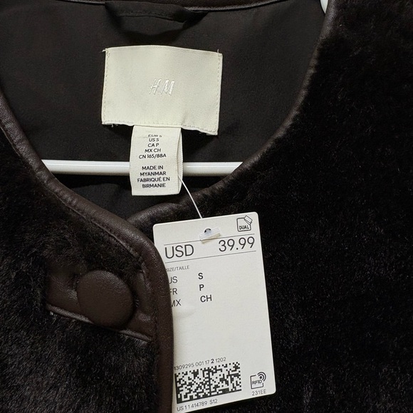 Fluffy H&M Vest NWT - Picture 6 of 7